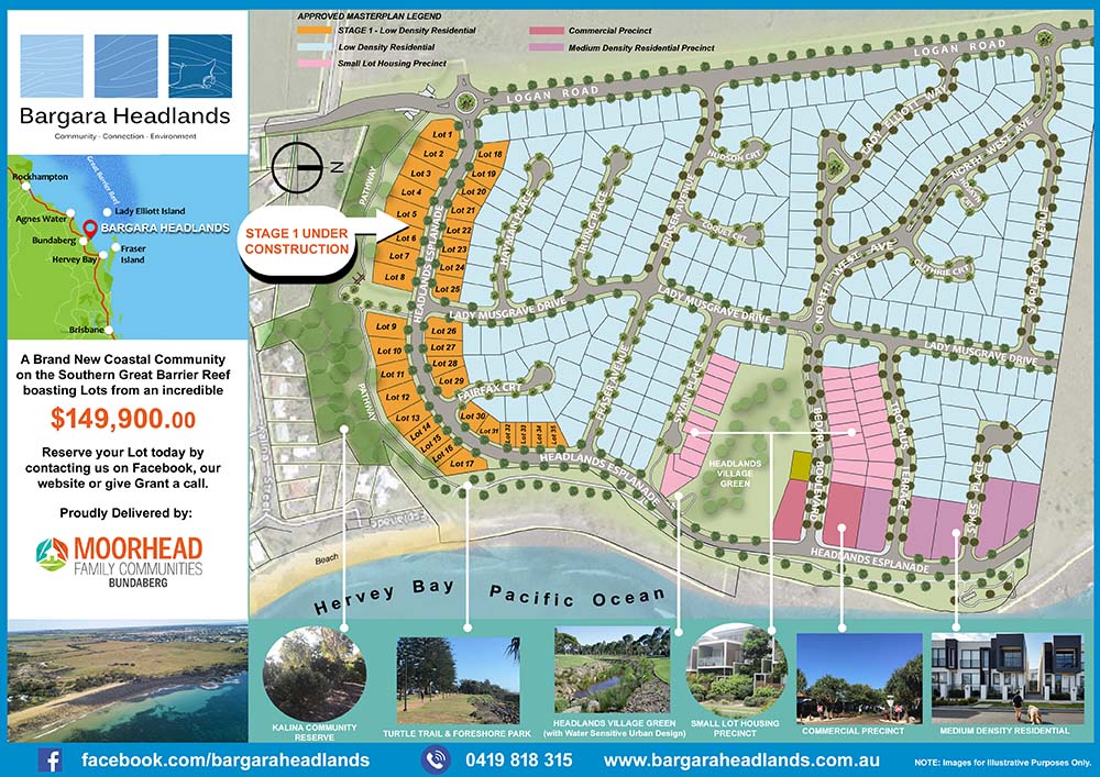 Bargara Headlands Master Plan Land For Sale Bargara 0419 818 315